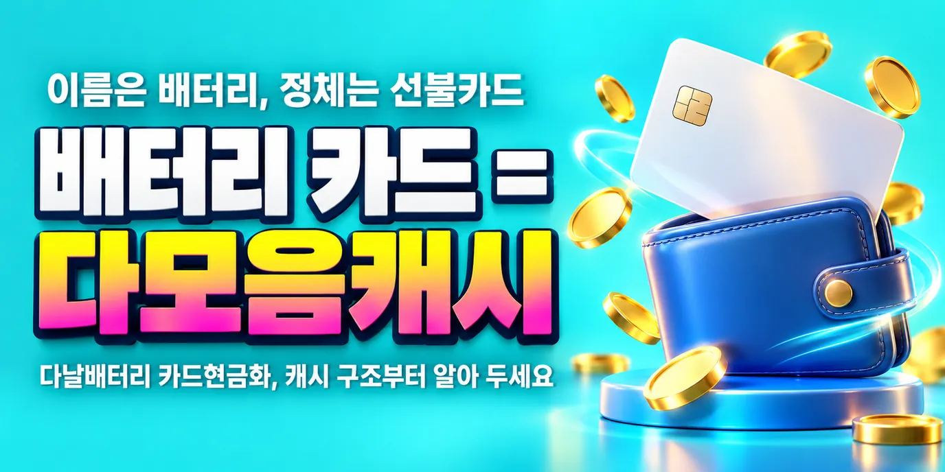 다날배터리 카드현금화 뜻 · 배터리 카드와 다모음캐시 | 드림기프트